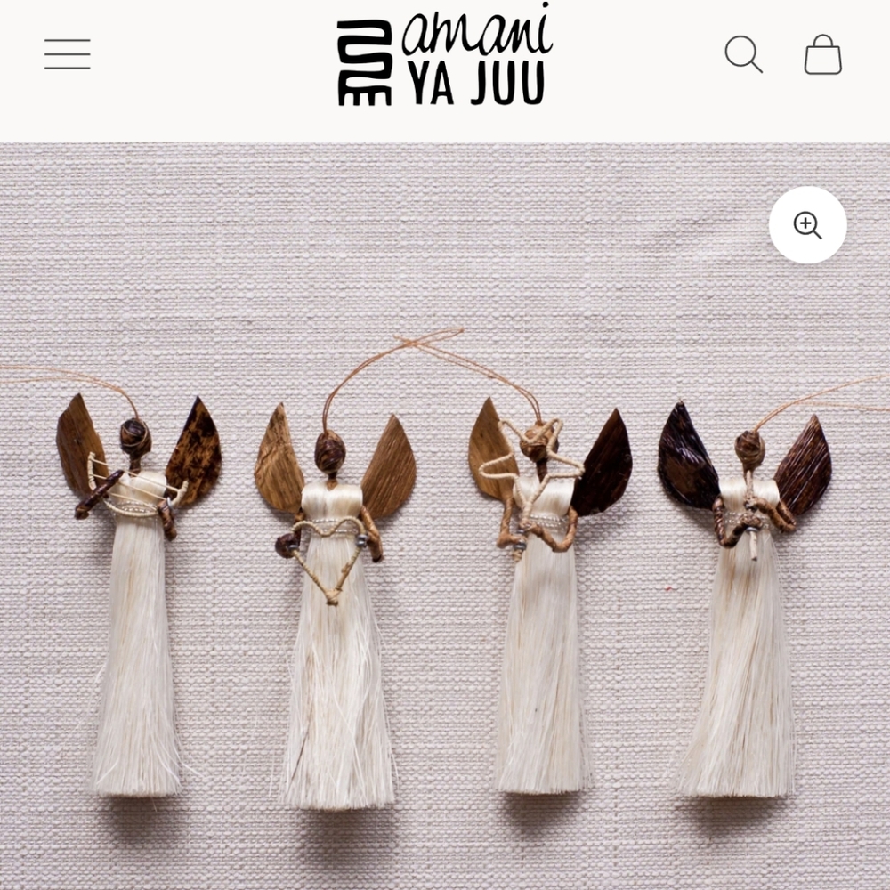 Set of Handcrafted Angel Ornaments